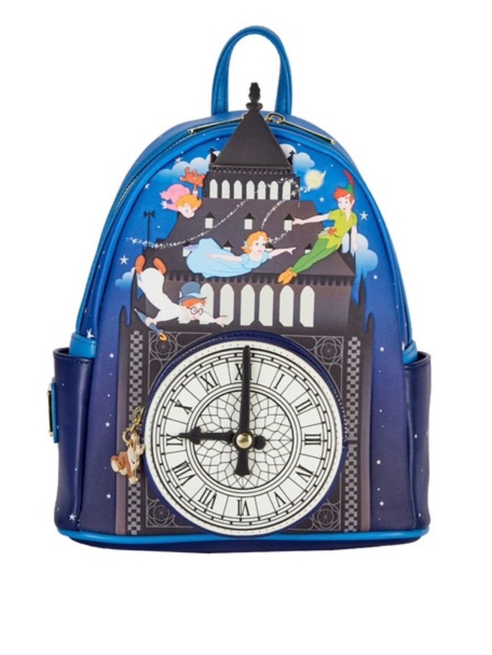 Loungefly Disney Peter Pan Glow in the Dark Big Ben Clock Mini Backpack
